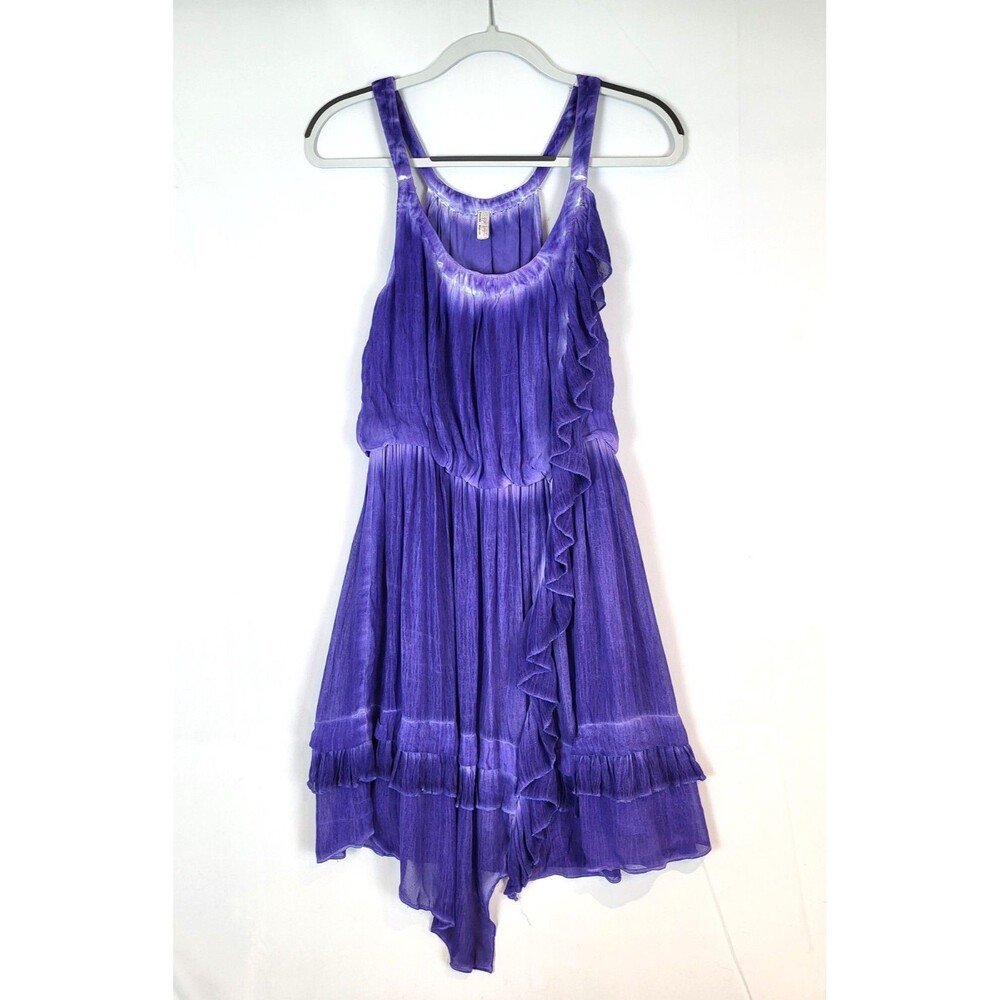 Free People Aphrodite Dress Size XS Tie Dye Blue Boho